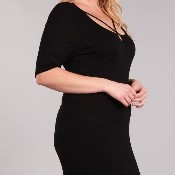 ♥️PLUS Black sexy dres♥️ - Picture 3 of 4